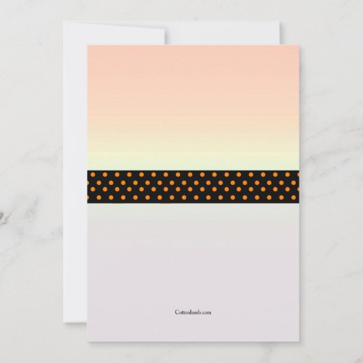 魔法使いの足のハローウィンパーティの招待状 招待状 (裏面)