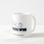 魔法使いの醸造物のクラシックなロゴのマグ コーヒーマグカップ (正面右)