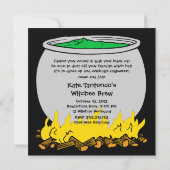 魔法使いの醸造物のハロウィンの招待状 招待状 (裏面)