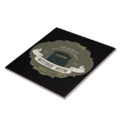 魔法使いの醸造物のヴィンテージのハロウィンのラベル タイル (側面)