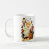 魔法使いの醸造物のヴィンテージハロウィン コーヒーマグカップ (左)