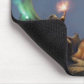 魔法使いの防衛-ドラゴン及び魔法使い マウスパッド (コーナー)