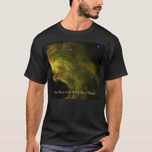 魔法使いの頭部の星雲のベビーの星 Tシャツ (正面)