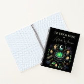 魔法使いの魔法鍋レシピ パーソナライズ ノートブック (内部)