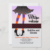 魔法使いはハロウィンの招待状を歓迎します 招待状 (正面)