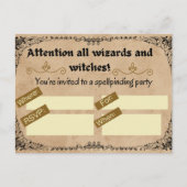 魔法使いや魔女のための魔法の誕生日パーティー ポストカード (正面)