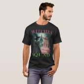 魔法使いチーム ハロウィン 魔女 ピンクとグリーンの魔女 Tシャツ (正面フル)