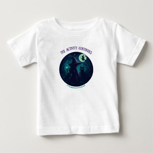 魔法使いデザインの軽量キッズ服 ベビーTシャツ (正面)