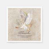 魔法使いフクロウの誕生日パーティー スタンダードカクテルナプキン (正面)