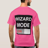 魔法使いモード: 暗い版-倍はTシャツ味方しました Tシャツ (裏面)