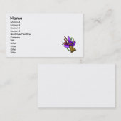 魔法使い帽子及びほうき 名刺 (正面/裏面)