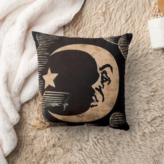 魔法使い板月の枕 クッション (ブランケット)