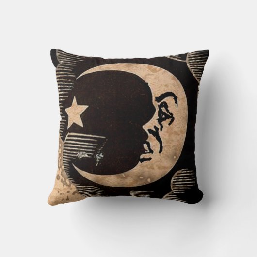 魔法使い板月の枕 クッション (裏面)