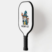 魔法使い猫と星の神秘的な魔法猫好き ピックルボールラケット (左)