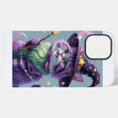 魔法使い猫のテーマ iPhoneケース (裏面横)