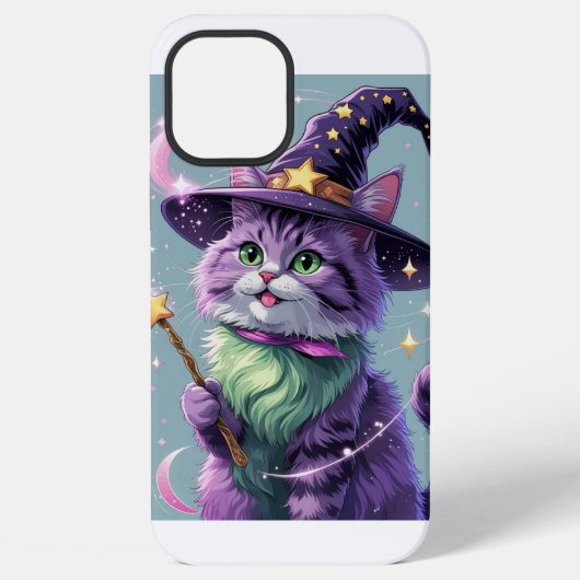 魔法使い猫のテーマ iPhoneケース (裏面)