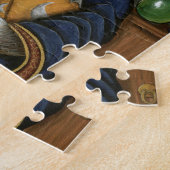 魔法使い猫のマーリンの手品師の魔法の魔術師のパズル ジグソーパズル (側面)