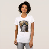 魔法使い猫のユーモアのあるなティー Tシャツ (正面フル)
