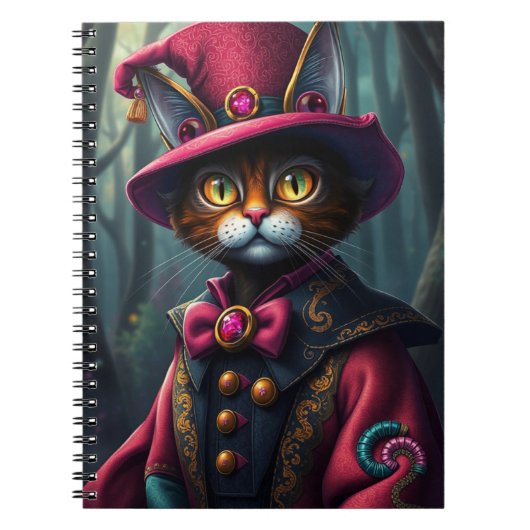 魔法使い猫の紙 ノートブック (正面)