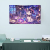 魔法使い猫ファンタジーバナー 横断幕 (トレードショー)