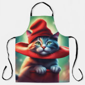 魔法使い猫 エプロン (正面)