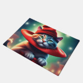 魔法使い猫 ドアマット (アングル)