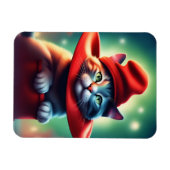 魔法使い猫 マグネット (横)