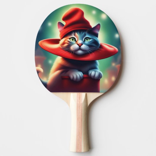 魔法使い猫 卓球ラケット (正面)