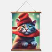 魔法使い猫 吊り下げ型タペストリー (正面3)