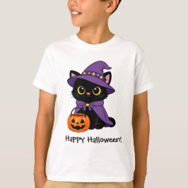 魔法使い猫Tシャツ | ファンタジーアークエン・子猫 Tシャツ