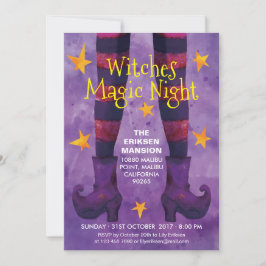 魔法使い魔法夜ハローウィンパーティの招待状 招待状