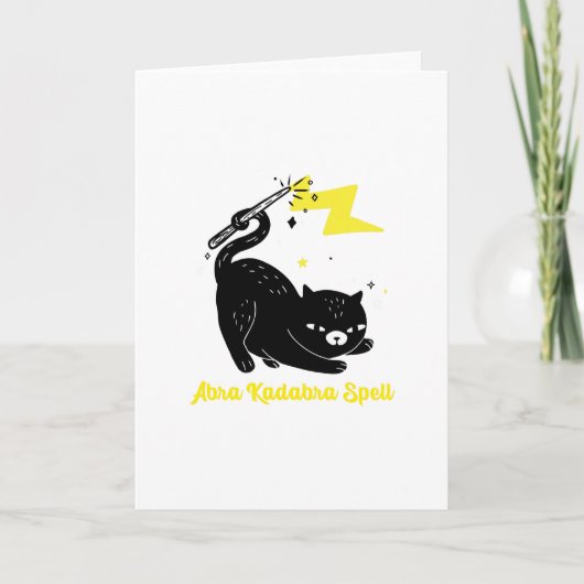 魔法使い黒猫 – Abra Kadabra Spell カード (正面)