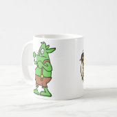 魔法使い101の落書きのGobblerの鉄拳 コーヒーマグカップ (正面左)