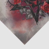 魔法使い | ソニーレッドローズ付きゴシック様式のペンタグラム 薄葉紙 (詳細)