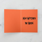 魔法使い、ハッピーハローウィン カード (内部)