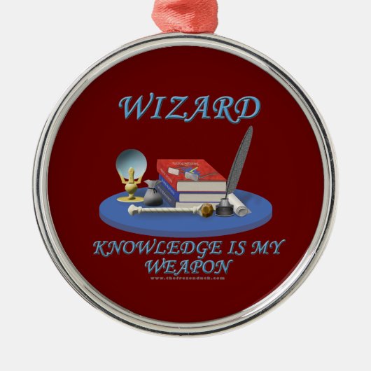 魔法使い: 知識は私の武器です メタルオーナメント (正面)
