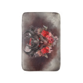 魔法使い | 赤い目のスモークした悪魔のバラ バスマット (正面縦)