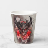 魔法使い | 赤い目のスモークした悪魔のバラ 紙コップ (正面)