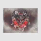 魔法使い | 赤い目のスモークした悪魔のバラ 薄葉紙 (正面)