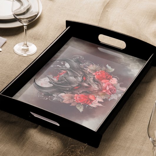 魔法使い | 赤い目のスモークした悪魔のバラ 薄葉紙