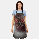 魔法使い | 赤い目を持つ暗白熱［赤熱］光を放つい角の悪魔 エプロン (着用した状態)