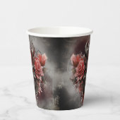 魔法使い | 赤い目を持つ暗白熱［赤熱］光を放つい角の悪魔 紙コップ (左)