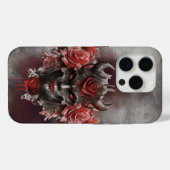 魔法使い | 赤い目を持つ暗白熱［赤熱］光を放つい角の悪魔 Case-Mate iPhoneケース (裏面 (横))