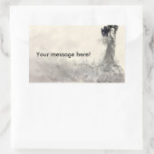 魔法使い 長方形シール (バッグ)