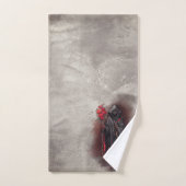 魔法使い | 闇の暗い魔女白熱［赤熱］光を放つ赤い目 バスタオルセット (ハンドタオル)