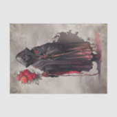 魔法使い | 闇の暗い魔女白熱［赤熱］光を放つ赤い目 薄葉紙 (正面)