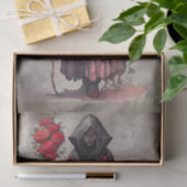 魔法使い | 闇の暗い魔女白熱［赤熱］光を放つ赤い目 薄葉紙 (ギフト)