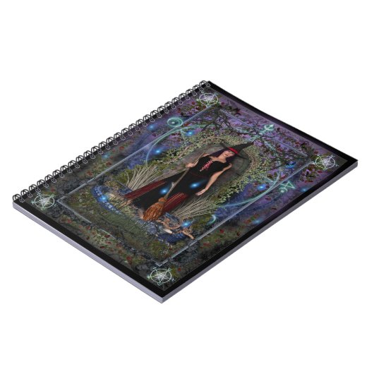 魔法使いSpellbook -ブルームーンの魔法使い及びドラゴン ノートブック (左側)