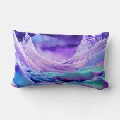 魔法凍っていアイスシーズデジタルアート ランバークッション (裏面)