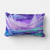 魔法凍っていアイスシーズデジタルアート ランバークッション (正面)